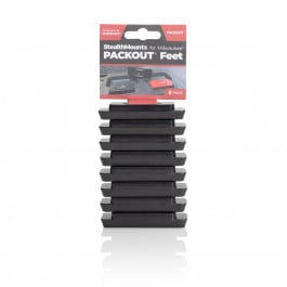 StealthMounts Black Mounting Feet for Milwaukee PACKOUT™ (8-pack)