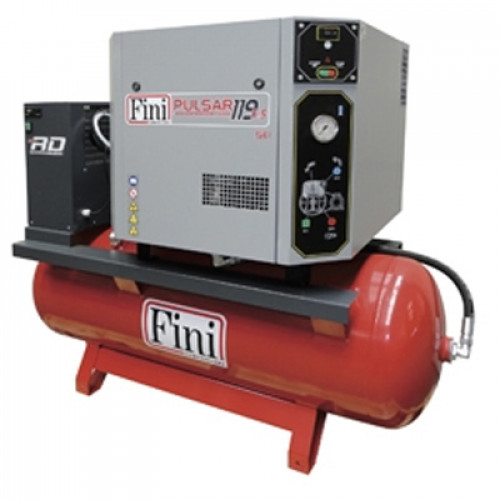 Fini 500L Pro Pulsar概念SE接收器安装的空气压缩机与烘干机-29.7 CFM 10 HP 3相