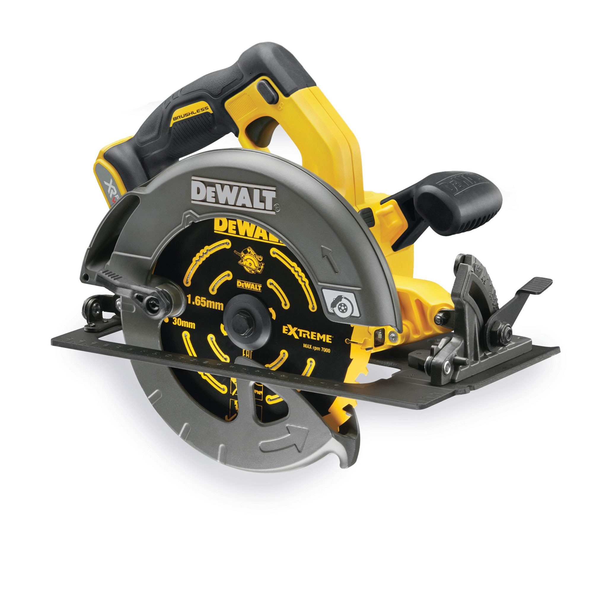 DEWALT DCS575N -XJ 54V XR FLEXVOLT 1​​90mm圆形锯 - 精密24齿锯刀片刀片刀片裂RIP栅栏灰尘duck fence s萃取S