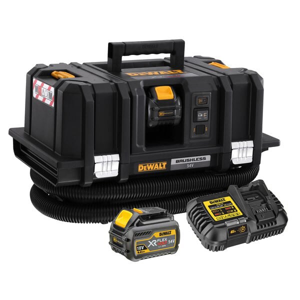 DeWalt DCV586MT2-GB 54V XR FlexVolt M-Class Dust Extractor Kit - 2x 6Ah Battery, Charger and Case